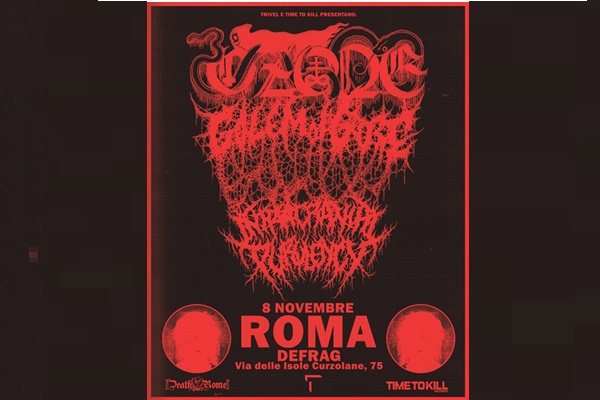 Ozone Dehumanizer - Golem of Gore - Intracranial Purulency - Defrag - Roma - Biglietti