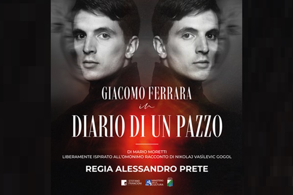 Giacomo Ferrara - Diario di un pazzo - Teatro Nuovo Velletri - Biglietti