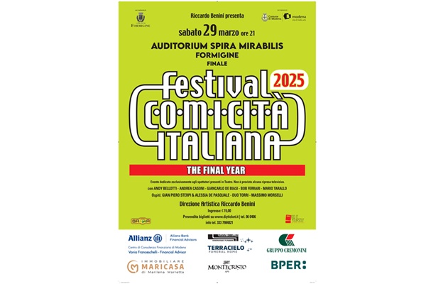 1a Finale Festival Comicità Italiana 2025 - Formigine - Biglietti