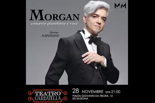 Biglietti - Morgan - Teatro Garbatella - Roma (RM) - Piazza Giovanni da Triora, 15