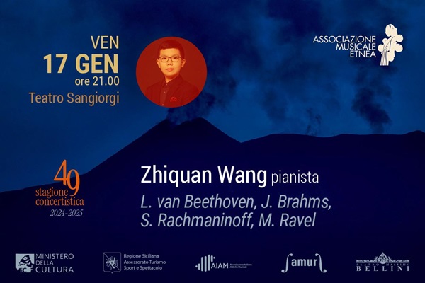 Zhiquan Wang, pianista - Teatro San Giorgi - Catania - Biglietti