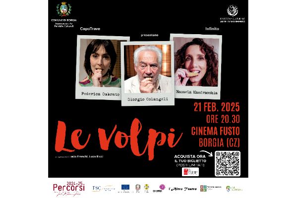 Le Volp- Colangeli, Ombrato, Mandracchia - Cinema Teatro Fusto - Borgia - Biglietti