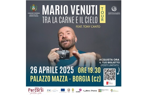 Mario Venuti Duo - Palazzo Mazza - Borgia - Biglietti - Rassegna Percorsi