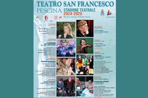 Stagione Teatrale 2024/25 - Teatro San Francesco Pescina