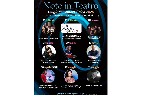 Note in Teatro 2025 - Stagione Concertistica Sant'Agata Li Battiati